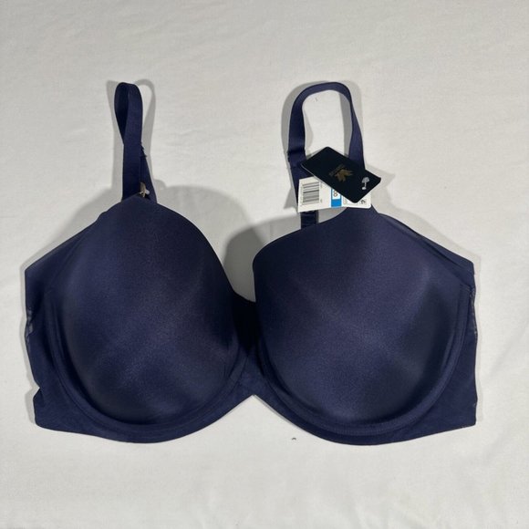 NWT Wacoal [ 40DDD US] Ultimate Side Smoother‎ Underwire T-Shirt Bra Blue #6279 - Picture 3 of 11